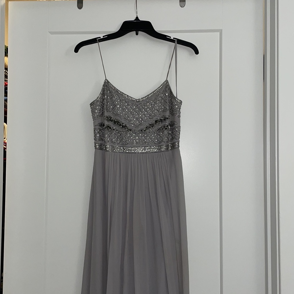 Adrianna Papell beaded babydoll gown